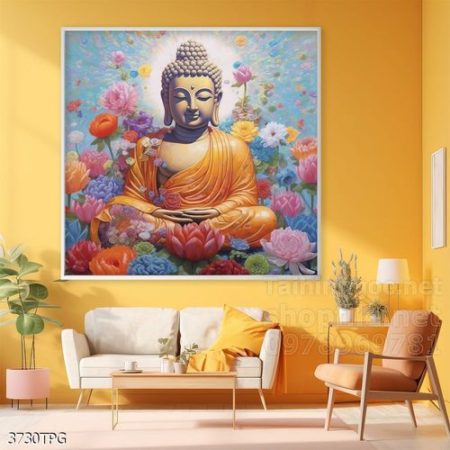 Tranh phật giáo decor trang trí tường phòng thờ