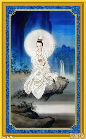 Tranh phật Quan Âm treo tường