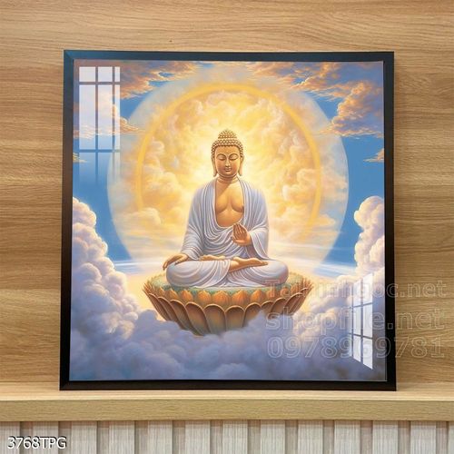 Tranh tranh trí tường phật giáo sang trọng