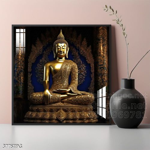 Tranh decor trang trí tường Phật giáo 