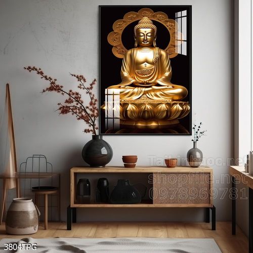 Tranh decor trang trí tường Phật giáo 