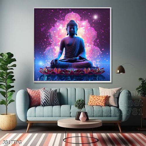 Tranh decor trang trí tường Phật giáo 