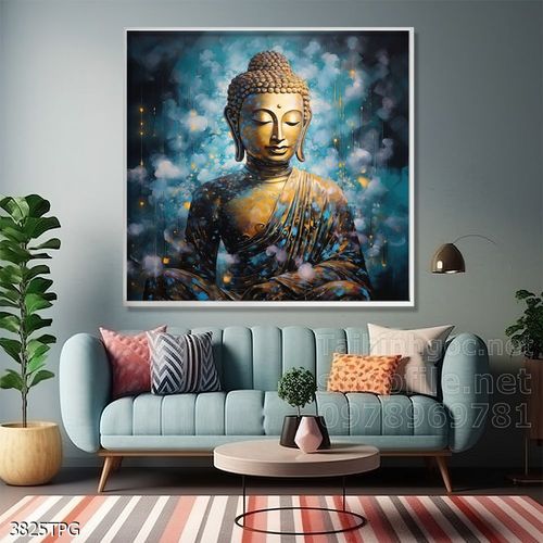 Tranh decor trang trí tường Phật giáo 