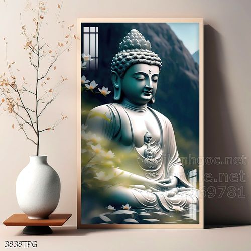 Tranh decor trang trí tường Phật giáo 