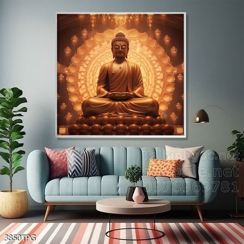 Tranh decor trang trí tường Phật giáo 