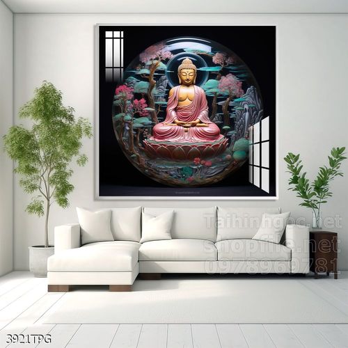 Tranh decor trang trí tường Phật giáo 