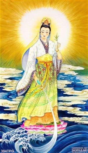 Tranh phật Quan Âm Bồ Tát treo tường