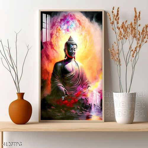 Tranh decor trang trí tường Phật giáo 