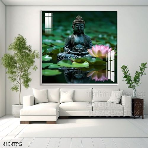 File tranh Phật giáo decor trang trí tường nhà phòng thờ