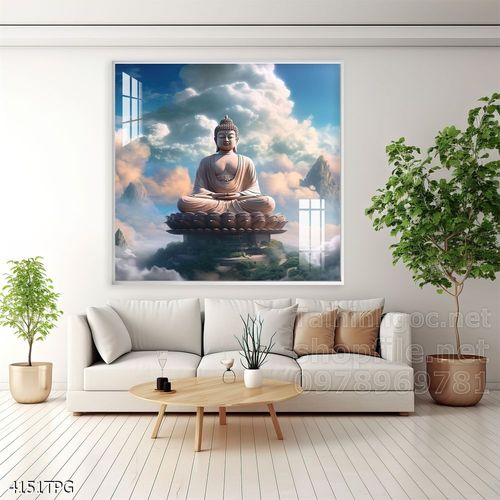 Tranh tranh trí tường phật giáo sang trọng