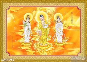 Tranh phật Tổ và Quan Âm Bồ Tát
