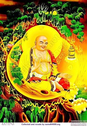 Tranh phật Di Lặc treo tường