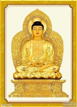 Tranh phật Tổ bằng vàng treo tường