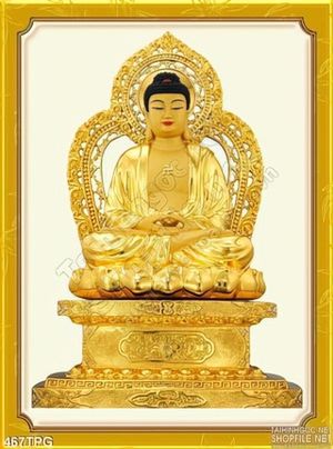 Tranh phật bằng vàng treo tường đẹp