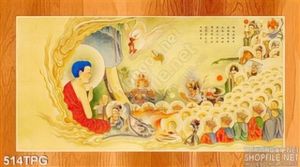 Tranh Phật giáo thư pháp đẹp