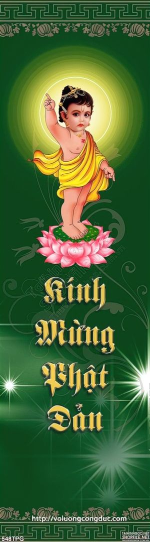 Tranh phật giáo mừng lễ phật Đản