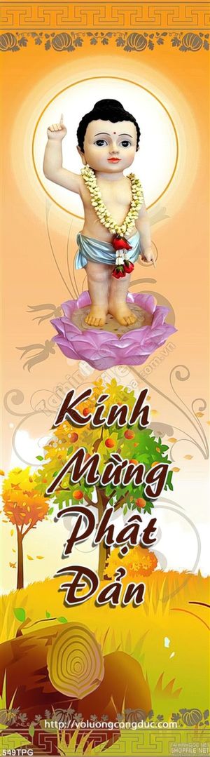 Tranh phật giáo mừng lễ phật Đản