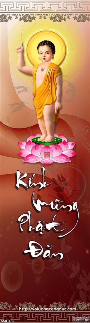 Tranh phật giáo lễ Phật Đản