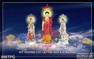 Tranh phật giáo phật tổ và Quan Âm