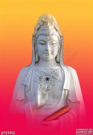 Tranh Tượng phật Quan Âm