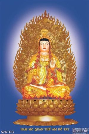 Tranh tượng Phật nghìn tay bằng vàng