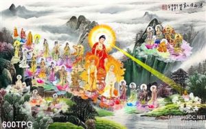 Tranh phật giáo nghệ thuật đẹp