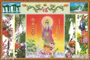 Tranh phật giáo dán tường đẹp