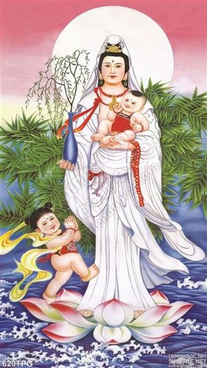 Tranh phật Quan Âm treo tường đẹp
