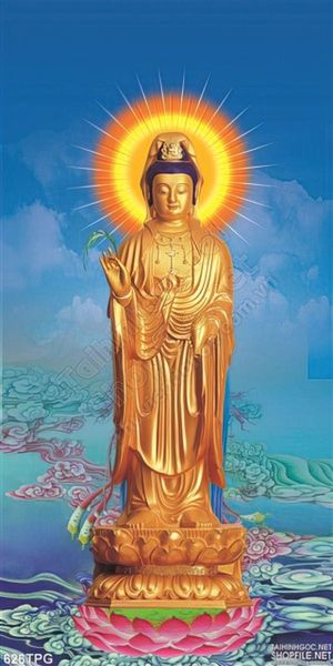 Tranh Phật Bà Quan Âm đẹp
