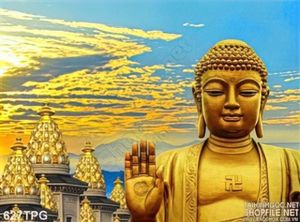 Tranh Phật Tổ bằng vàng