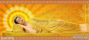 Tranh Phật Quan Âm nằm