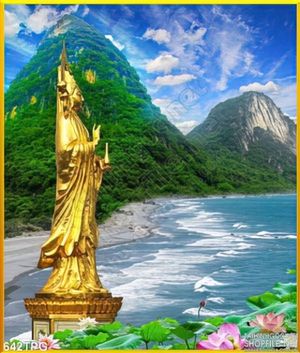 Tranh Phật và biển