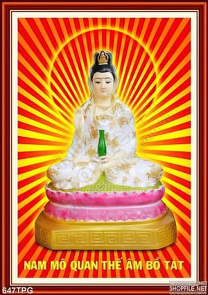 Tranh Phật Nam Mô Quan Thế Âm Bồ Tát
