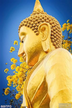Tranh Phật bằng vàng đẹp