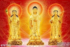 Tranh Phật Tổ Và Quan Âm bằng vàng đẹp