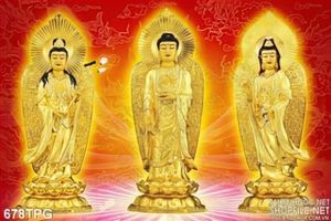Tranh tượng Phật Tổ Và Quan Âm bằng vàng đẹp