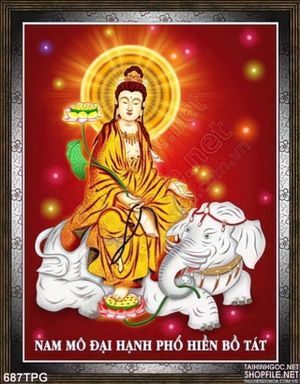 Tranh Phật Phổ Hiền Bồ Tát