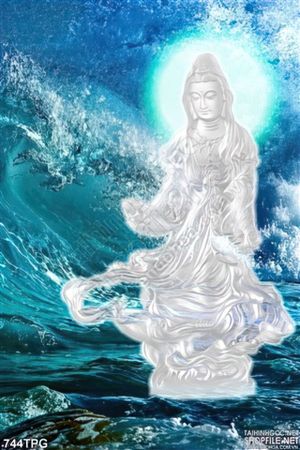 Tranh Phật và biển