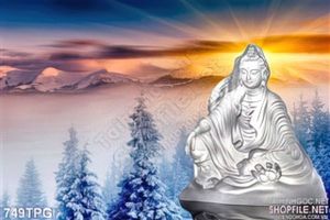 Tranh Phật dán tường trang trí