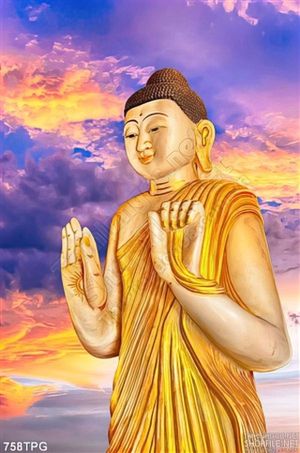 Tranh Phật Tổ dán tường đẹp