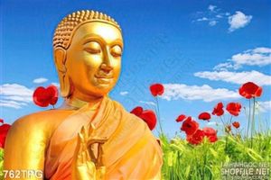 Tranh Phật dán tường in 3D