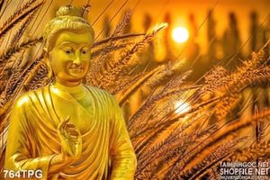 Tranh Tượng Phật vàng