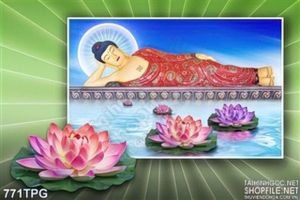 Tranh Phật Tổ nằm