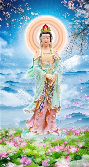 Tranh Phật Quan Âm trang trí đẹp
