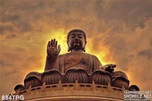 Tranh tượng Phật in 3D treo tường
