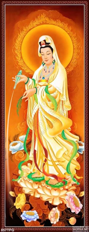Tranh Bồ Tát trang trí tường
