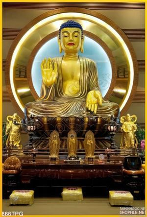 Tranh Phật dán tường cổ điển