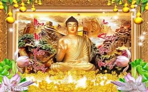 Tranh Phật Tổ kim tiền
