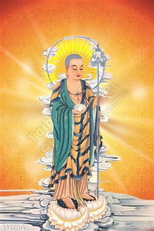 Tranh Phật Địa Tạng Vương Bồ Tát