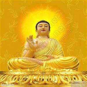 Tranh tượng Phật Tổ Như Lai bằng vàng